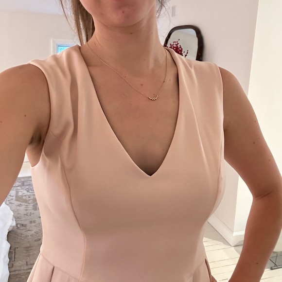 Blush pink and black lace dress - Picture 4 of 6